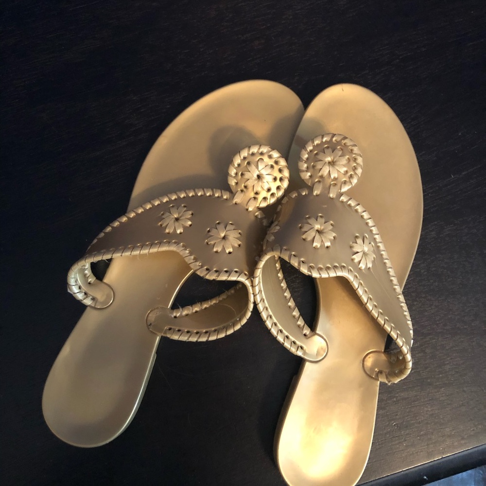Gold sandals
